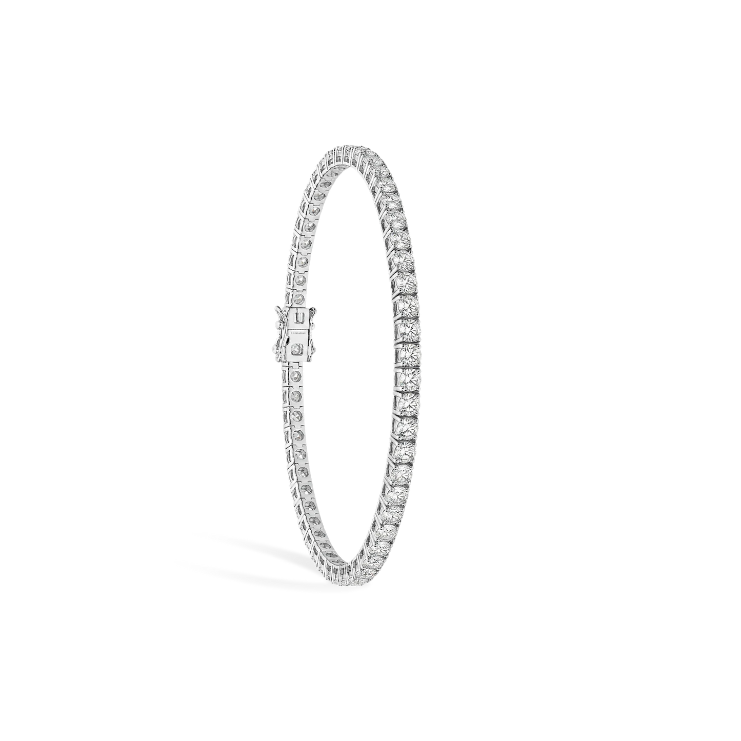 Bracelet Tennis en or blanc 18 carats.